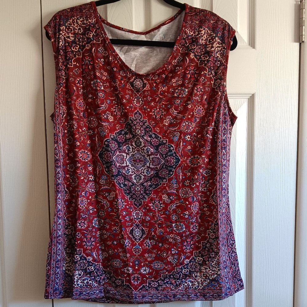 JUST REDUCED!!!   Large Sleeveless Boho Top NWOT